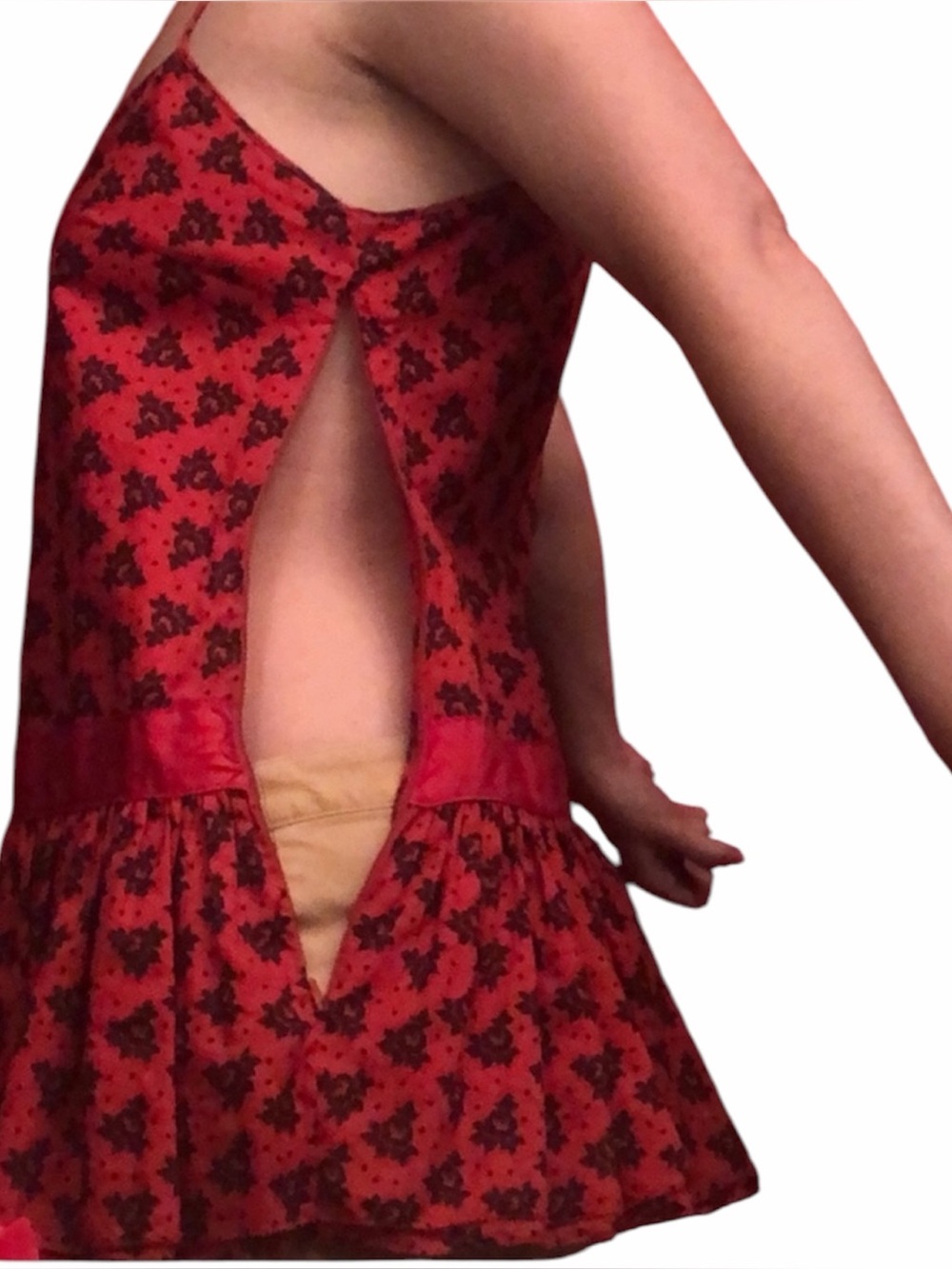 Moda International Top Black/Red Size M —#080 - Picture 11 of 16